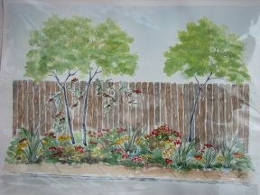 Fence Watercolor